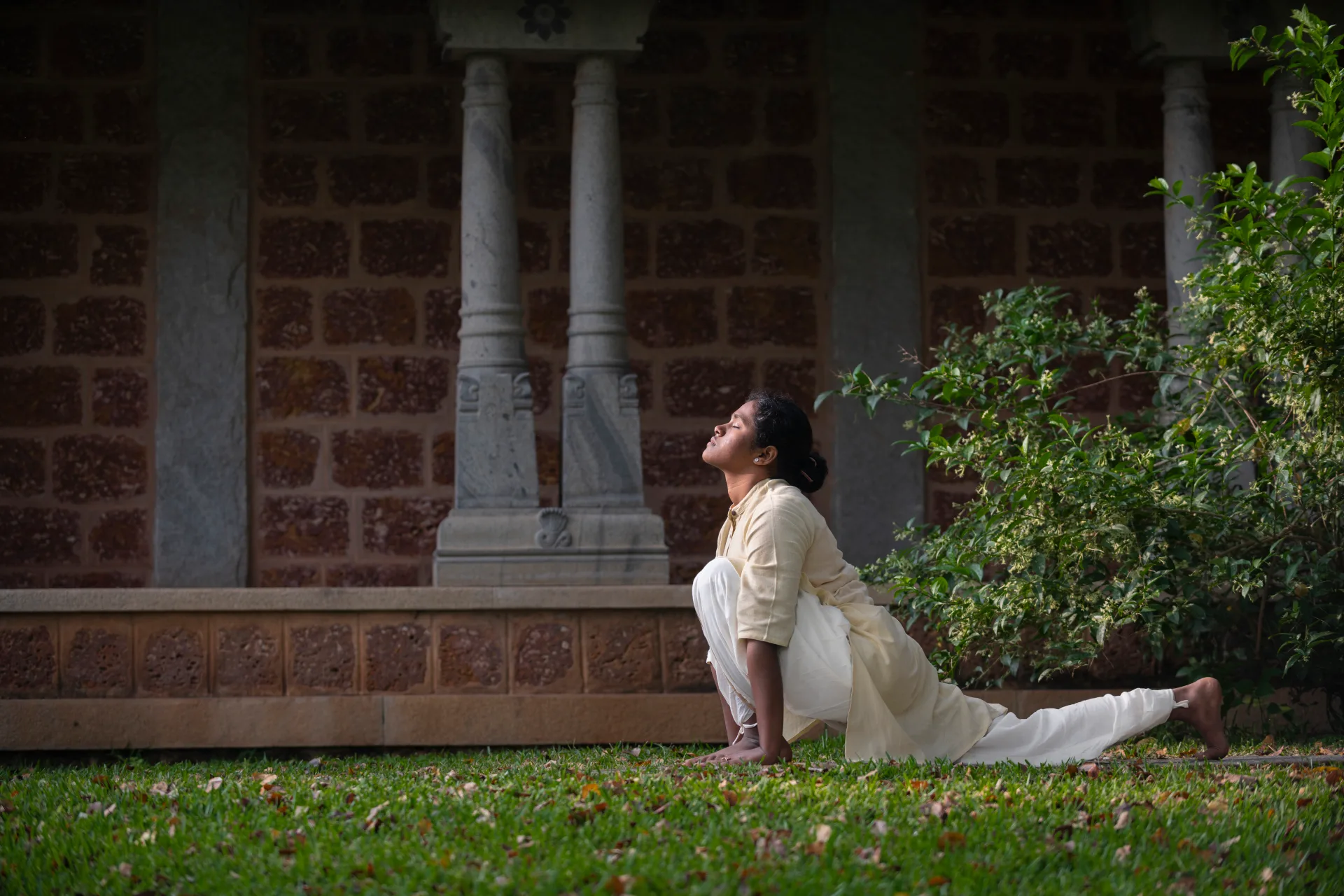 The Surya Shakti practice at Trikonam.