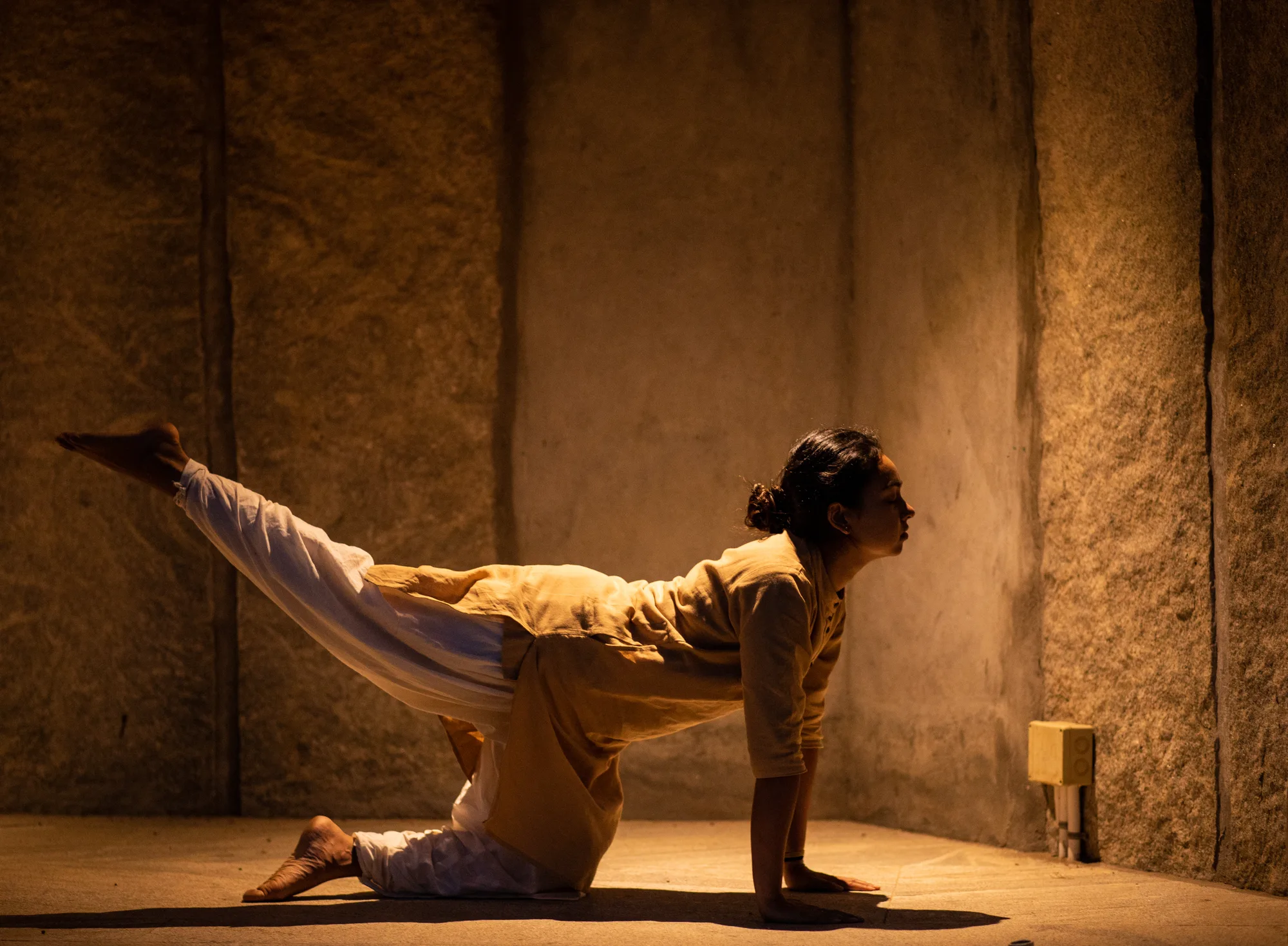 The Upa-Yoga practice at Trikonam.